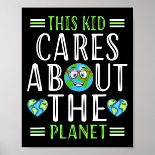 Póster Reciclar A Este Niño Cuida A Planeta Salvar El Art