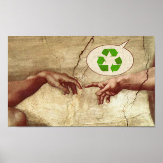 Póster Reciclar! -Dios