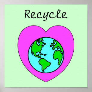 Póster Reciclar el Poster ecológico ecológico