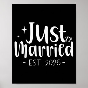 Póster Recién Casados 2026 Luna de Miel Bodas Parejas Pro