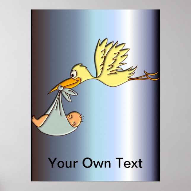 Póster Recién Nacida Llegada Del Bebé - Un parto De Torme (Frente)