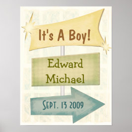 Póster Recién nacido Poster personalizado / cualquier oca