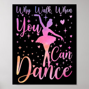 Póster Recital de Ballet de Bailarín Por Qué Caminar Cuan