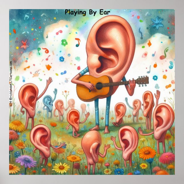 Póster Recital de Guitarra de Oreja: Tocando de Oído (Frente)