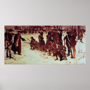 Póster Reclutas de perforación del americano de barón von