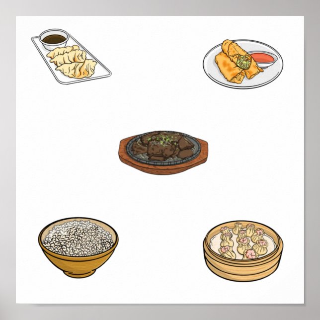 Póster Recogida de alimentos en Asia (Frente)