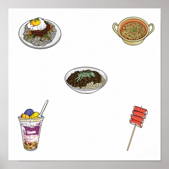 Póster Recogida de alimentos en Asia (Frente)