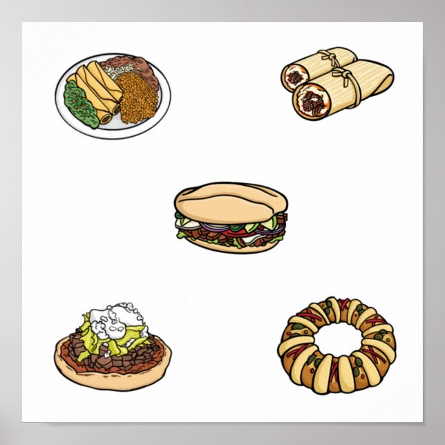 Póster Recogida de alimentos en México (Frente)