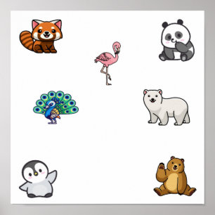 Póster Recogida de animales salvajes