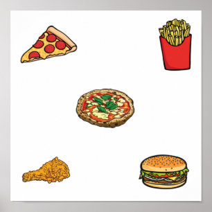 Póster Recogida rápida de alimentos