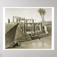 Recolección de agua del Nilo, placa 6 de Volúmenes