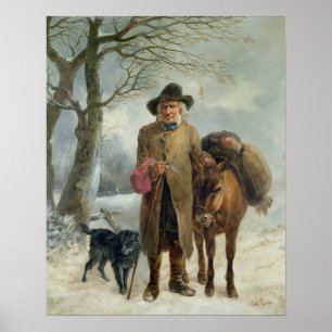 Póster Recolección de combustible de invierno