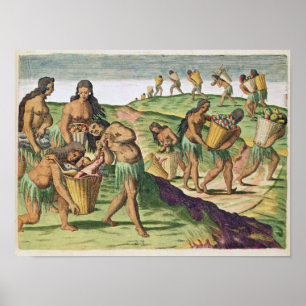 Póster Recolección de comida para la tienda comunal