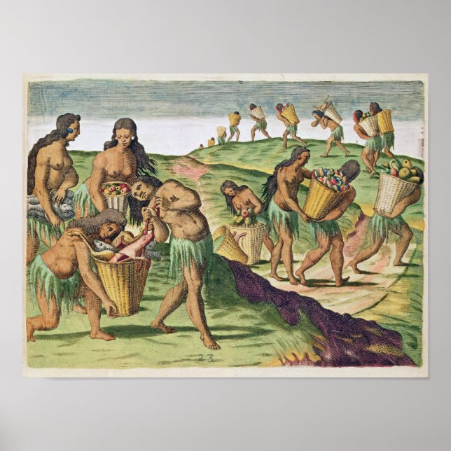 Póster Recolección de comida para la tienda comunal (Frente)