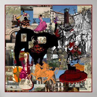 Póster Recolección de regalos de cultura española