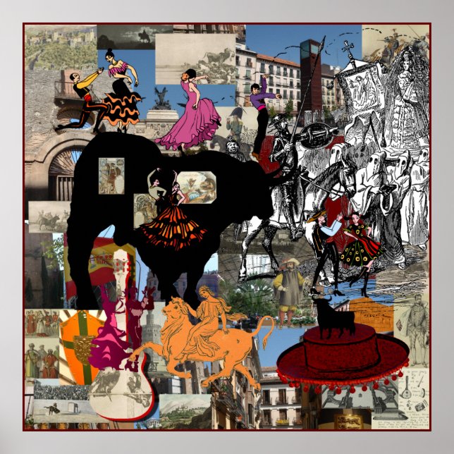 Póster Recolección de regalos de cultura española (Frente)