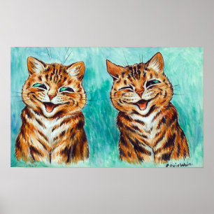 Póster Reconciliación de gatos, Louis Wain
