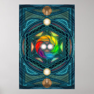 Póster Reconcilización cósmica Mandala