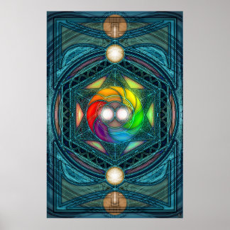 Póster Reconcilización cósmica Mandala