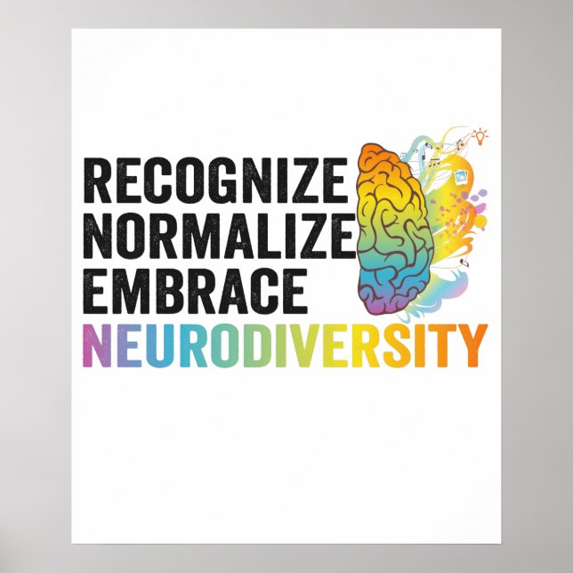 Póster Reconocer la Normalización para Adoptar la Neurodi (Frente)
