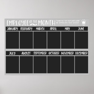 Póster Reconocimiento del Premio al Empleado del Mes