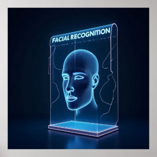 Póster "Reconocimiento facial impulsado por IA