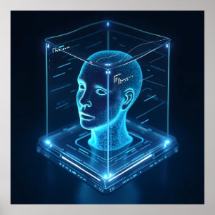 Póster "Reconocimiento facial impulsado por IA