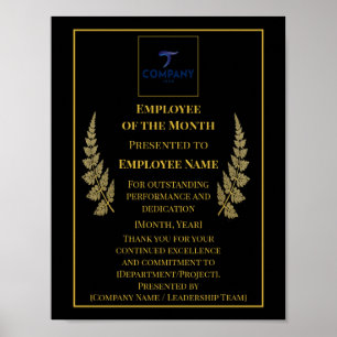 Póster Reconocimiento personalizado para Empleado del Mes