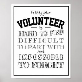 Póster Reconocimiento voluntario Gracias a la pared decor