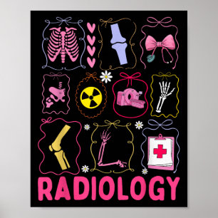 Póster Reconocimiento Xray Rad Tech Radiology Healthcare