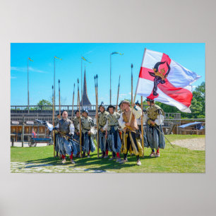 Póster Reconstitución medieval en el castillo de Rakvere,