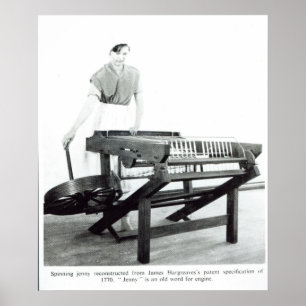 Póster Reconstrucción de Jenny giro de Hargreaves de '