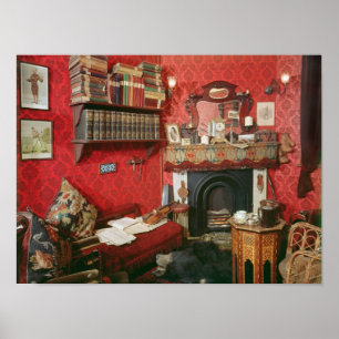 Póster Reconstrucción de la habitación de Sherlock Holmes
