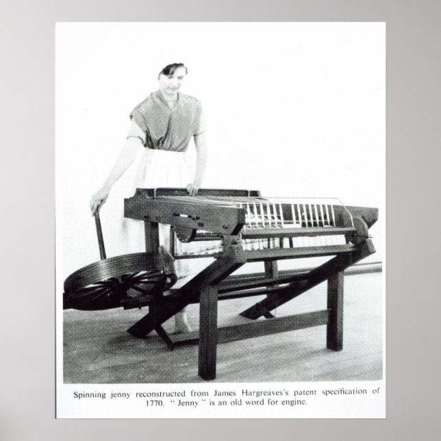 Póster Reconstrucción de la 'Jenny' de Hargreaves (Frente)