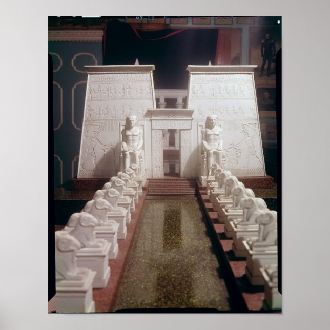 Póster Reconstruction of the Great Temple of Amon, (Frente)