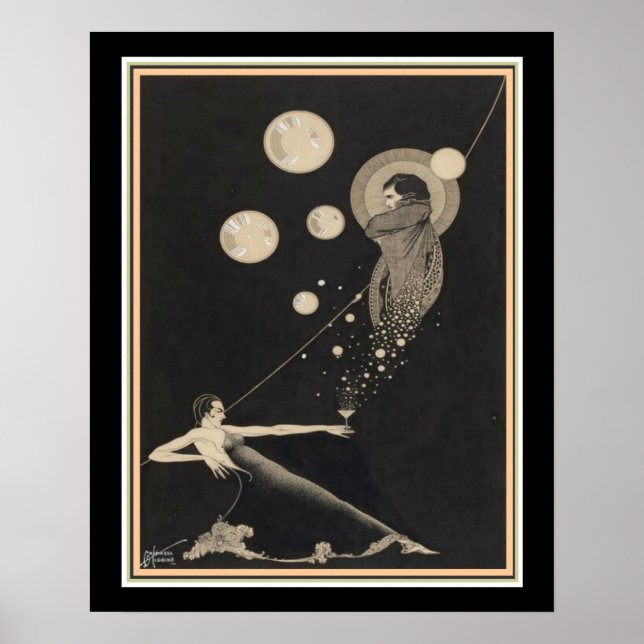 Póster "Record of My Existence" Art Deco Print 16 x 20 (Frente)