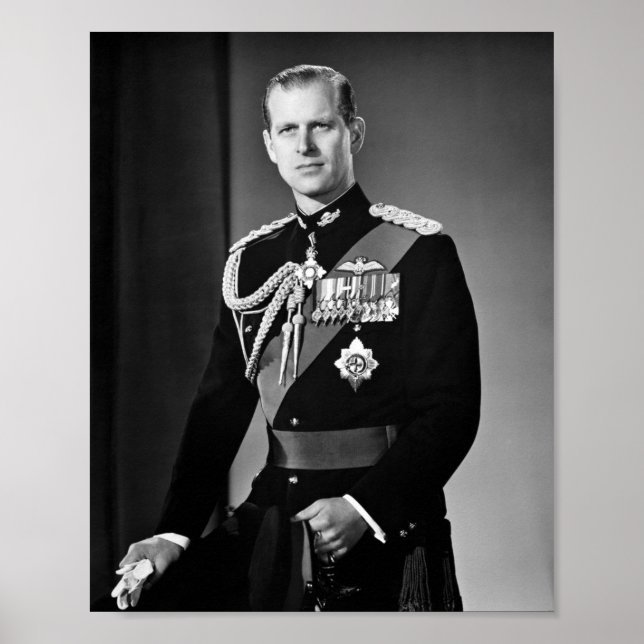 Póster Recordando al Príncipe Felipe 1921-2021 (Frente)