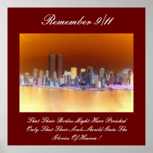 Póster recordar el 9/11