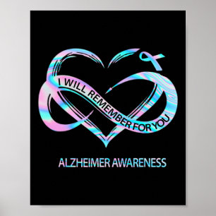 Póster Recordará Para Usted Alzheimerheimer Awareness Cu