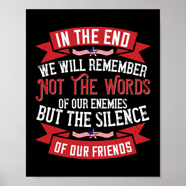 Póster Recordaremos El Silencio De Nuestros Amigos (Frente)