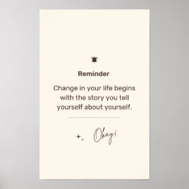 Póster Recordatorio