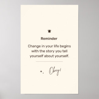 Póster Recordatorio