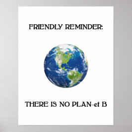 Póster Recordatorio amistoso no plan por parte del poster