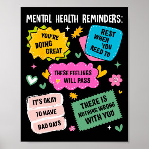 Póster Recordatorios de Salud Mental 