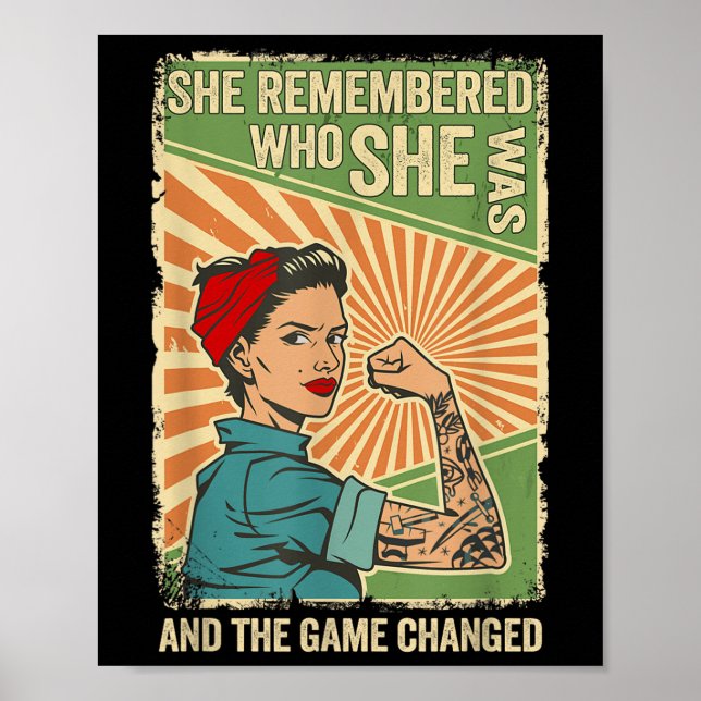 Póster Recordó Quién Era Y El Juego Cambió (Frente)