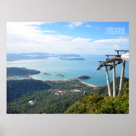 Póster Recorrido de viajes del funicular Langkawi Cable C