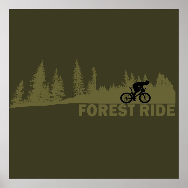 Póster Recorrido por los bosques (Frente)