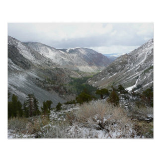 Póster Recorriendo las nevadas montañas de Sierra Nevada