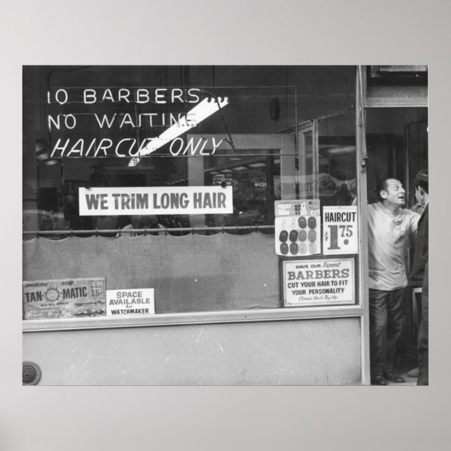 Póster Recortamos el pelo largo (Frente)