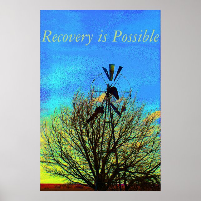 Póster Recovery is Possible Motivational Poster (Frente)